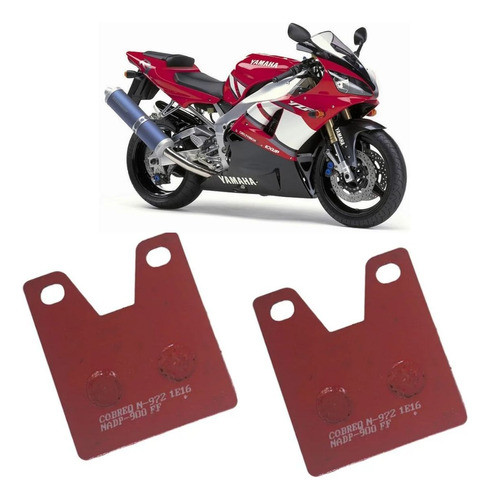 Pastilha De Freio Yzf 1000 R1 1998 1999 2000 2001 0