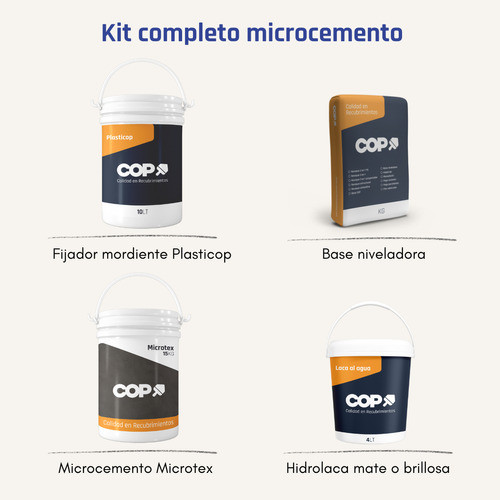 Microcemento Kit Completo 20 M2 Cop Recubrimientos 0