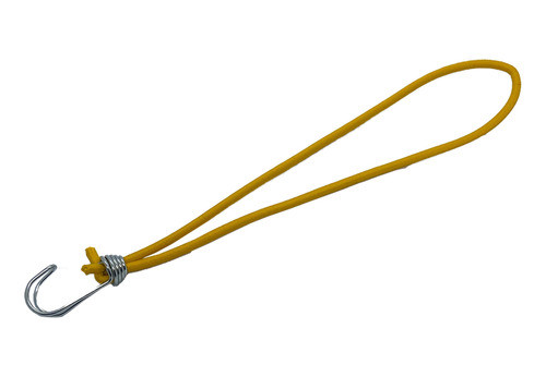 Extensor Corda Elastica Gancho Duplo 50cm Amarela - 30un 0