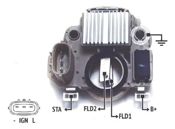 Regulador De Voltaje 12v Chevrolet Tracker Suzuki Vitara 1 Regulador De Voltaje 12v Chevrolet Tracker Suzuki Vitara 1