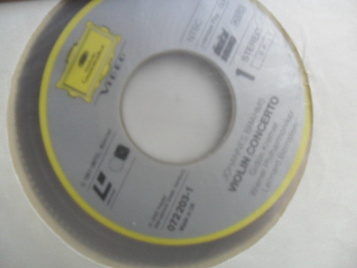 Brahms Violin Cdv Cd Video No Laser Disc Musica Clasica 1