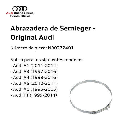 Abrazadera De Semieje Audi Tt 1999 Al 2014 1