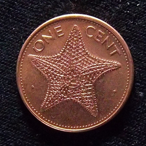 Bahamas Moneda 1 Cent 1998 Sc Km 59a Estrella De Mar 0