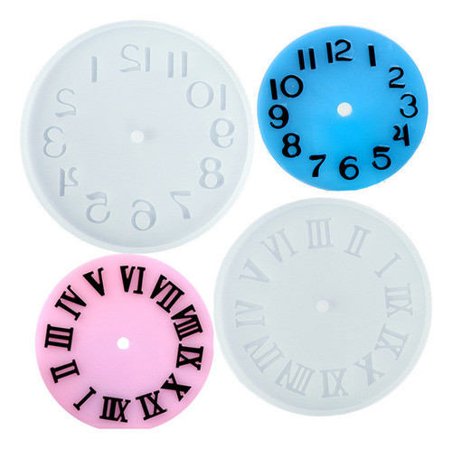 Molde De Relógio De Silicone De Tamanho Grande De 2 Peças 0