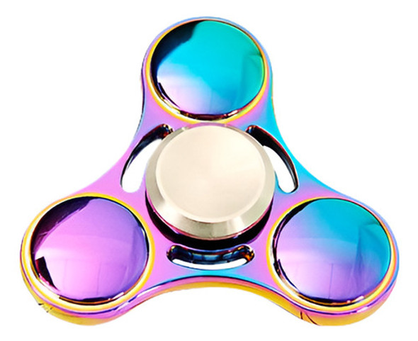 Yema Del Dedo Girocompás Arco Iris Bronce Tri-spinner Edc Fi 0