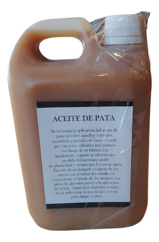 Aceite De Pata 1 Litro Cueros Riendas Monturas La Victoria 0