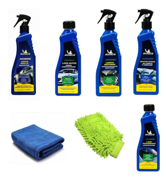 Kit De Lavado Michelin 7 Productos Premium Con Manopla 0 Kit De Lavado Michelin 7 Productos Premium Con Manopla 0