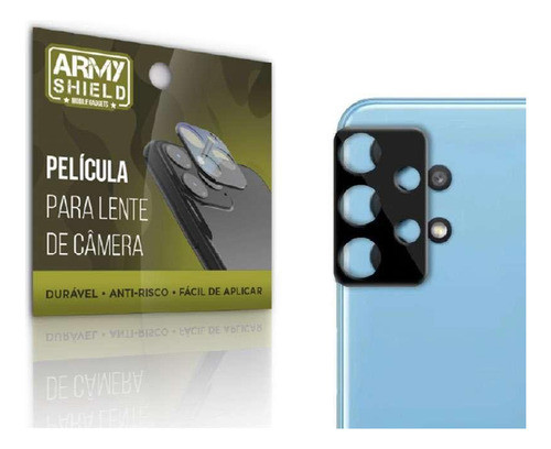 Kit Película De Câmera Samsung A22 4g Com Capinha Anti Shock 1