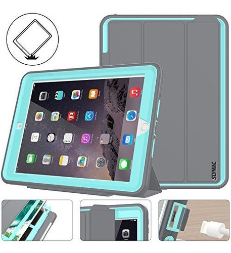 Funda  iPad 9.7  5ta / 6ta Generación 2017 2018 (gris Azul) 0
