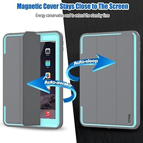 Funda  iPad 9.7  5ta / 6ta Generación 2017 2018 (gris Azul) 1