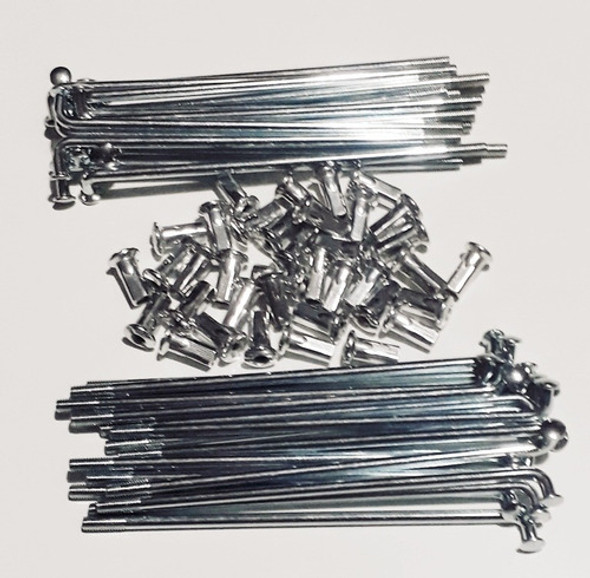 Rayos 125 Mm X 4 Mm X 36 Unidades C/niples Cromados 0