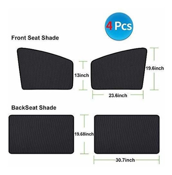 Parasol Ventana Lateral De Coche - Cortina Magnetica 4pcs. 1