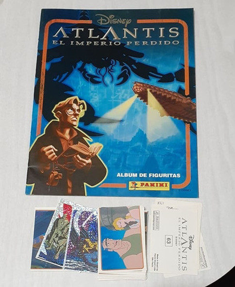 Album Atlantis + 60 Figuritas A Pegar De Disney Panini 2001 1