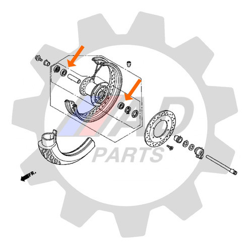 Rolamentos Rodas Honda Shadow Vt1100 1