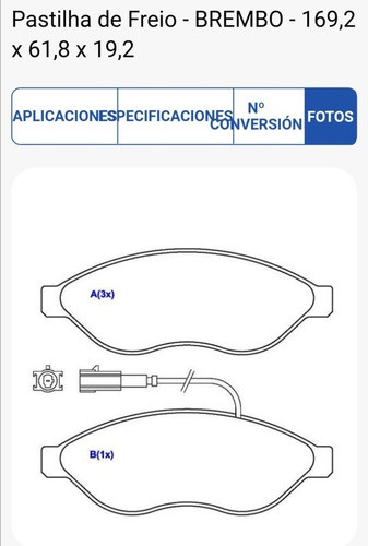 Pastillas De Freno Jgo 4 Jumper Ducatto Boxer Sistema Brembo 1