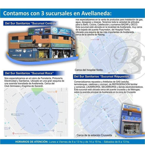 Accesorios Para Griferia Baño Hydros Kiss Metal 6 Piezas 1