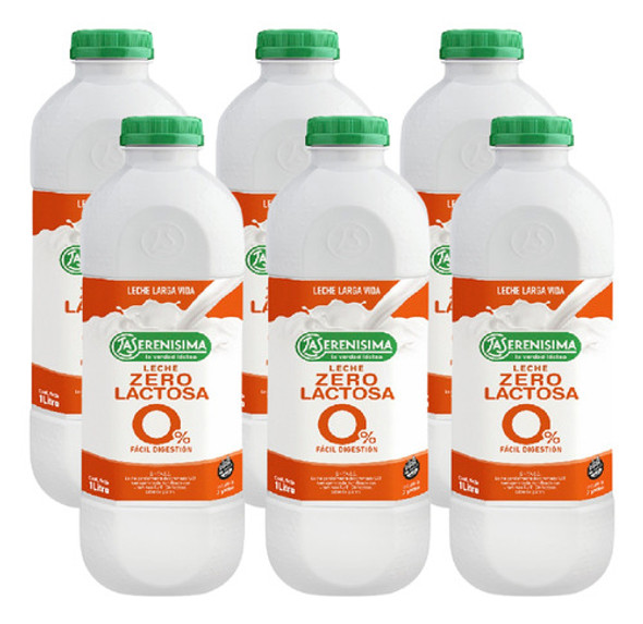 Leche 0% Lactosa Larga Vida La Serenísima 1 L. X 6 0