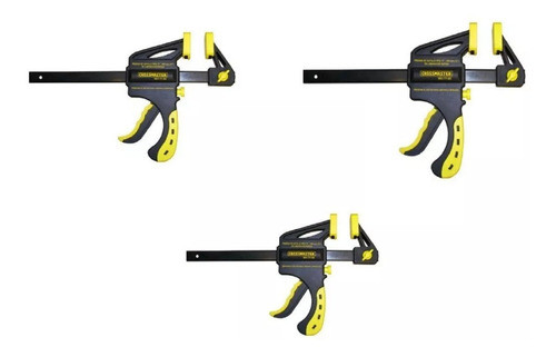 Combo 3 Prensa F Gatillo Quick Liberación Rápida Crossmaster 0