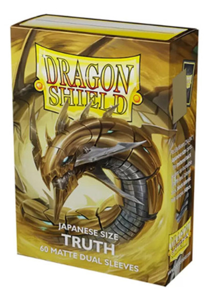 Capa Para Cartas Dragon Shield Dual Matte Truth (dourada) 60 0