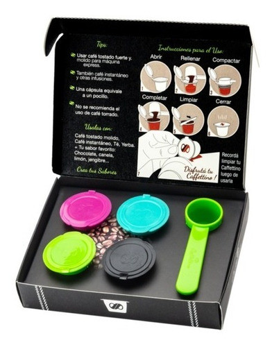 Capsulas Recargables Para Nespresso Caffettino Kit 4 Uni 0