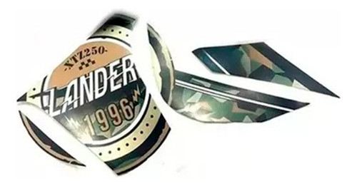 Kit Adesivo Tomada De Ar Direita Bege Lander Original Yamaha 0