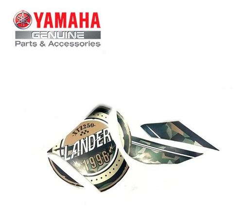 Kit Adesivo Tomada De Ar Direita Bege Lander Original Yamaha 1