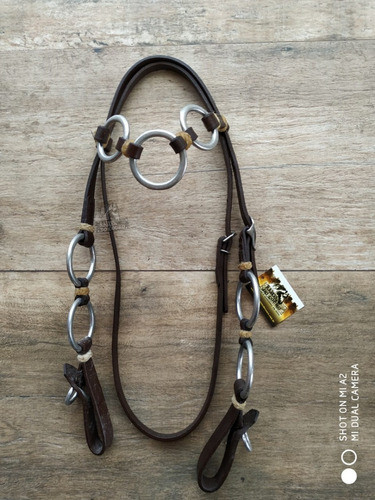 Cabeçada Muladeiro Com Argola De Alumínio Para Cavalgada 1