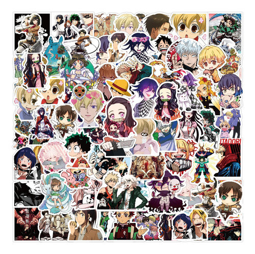 Calcomanas Mixtas De Anime [100 Piezas], Calcomanas De Vinil 0