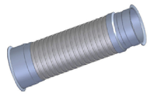 Tubo Flexível Saída Motor 4.1/2'' Daf Xf 2021 Inox Euro 5 1