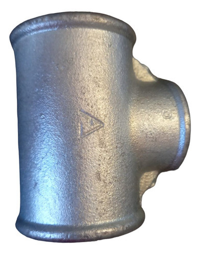 Tee Reducción Hierro Galvanizada Rosca 3/4 X 1/2 Pulgada 0