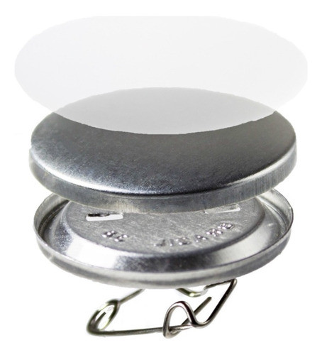 500 Bottons Alfinete 38mm Desmontados Cardenas 0