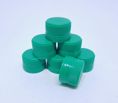 Tampa Lacre De Rosca 24mm - Verde Bandeira - Com 100 Peças 1