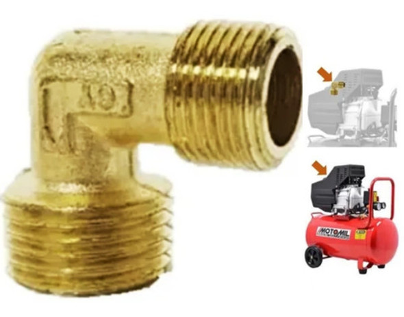 Cotovelo Motocompressor 1/2 X 3/8 Motomil Chiaperini Gamma 0