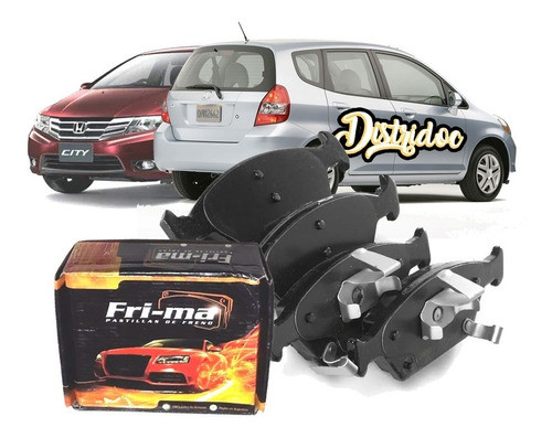 Pastillas Freno Delanteras Honda Fit City 2009-2015 0