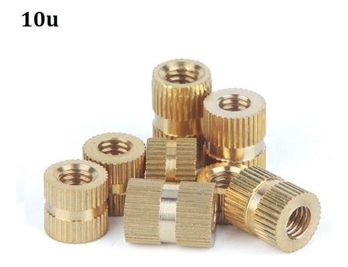 Buje Roscado M5 Inserto Metalico Impresion 3d 0