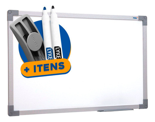 Lousa Quadro 120x90 Branco P/ Aulas Planejamento C/ Brindes 0