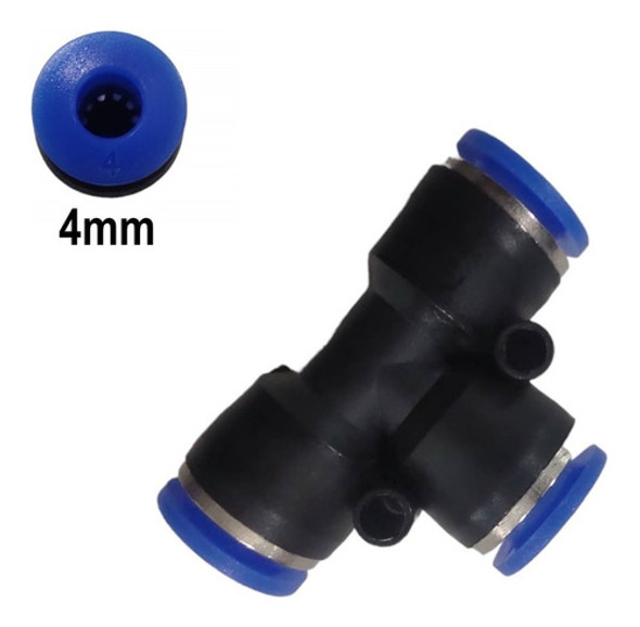 05 Conexao Pneumatica T / Tee Uniao Emenda Engate Rapido 4mm 0