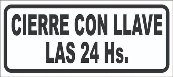 Calco Cierre Con Llave Las 24 Hs Para Puertas 3x10  Cm 0