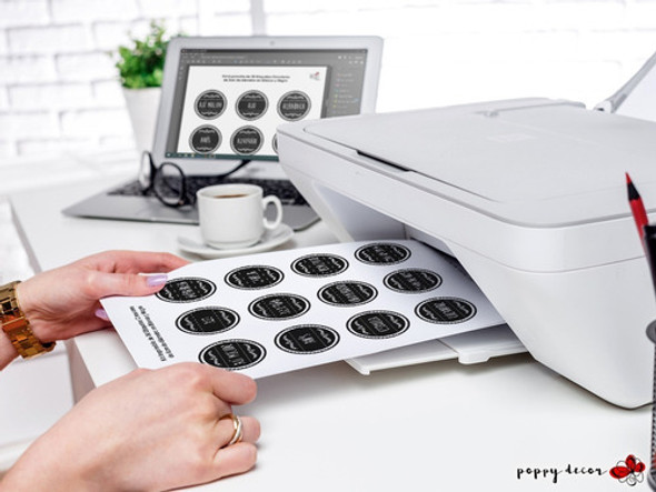 Etiquetas Imprimibles Especias Y Condimentos Círculares 5cm 1