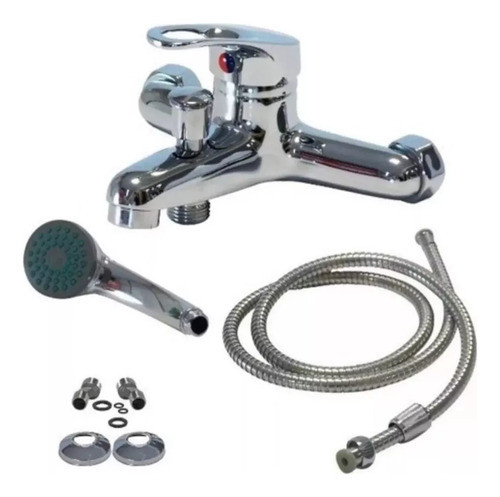 Grifería Ducha Duchador Monocomando Canilla Acabado Cromado 0