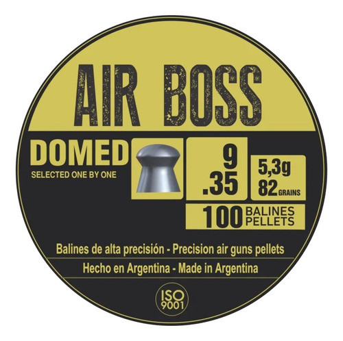 Balines Air Boss Domed 9mm Lata X100 A. Comprimido Rifle Pcp 0