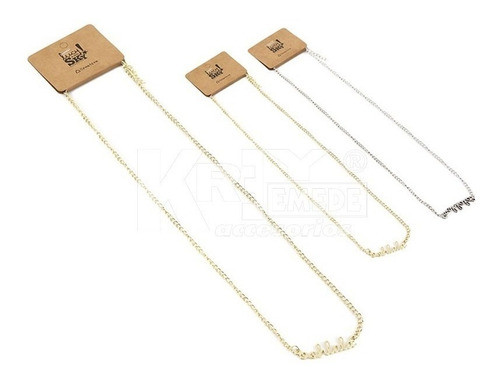 Colgante 1 Dije Ohlala Dorado Y Níquel Por Mayor X 12 Unid. 0