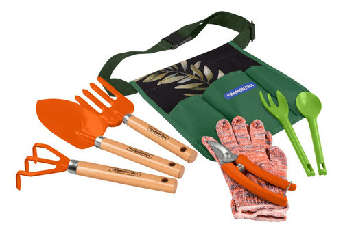 Kit Heramienta Para Jardin Con Tijeras 8 Pz Tramontina 0