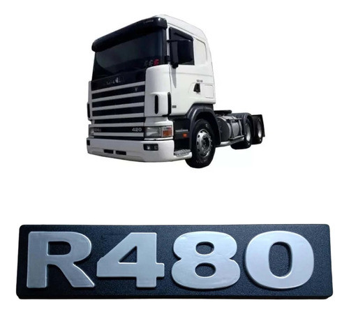 Emblema Letreiro Frontal R480 Para Scania 94 114 124 Serie 4 0