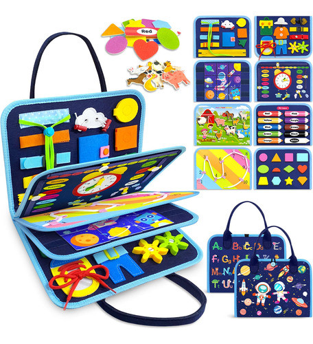 Juguete De Aprendizaje Montessori Gomzo De Busy Board Para N 0
