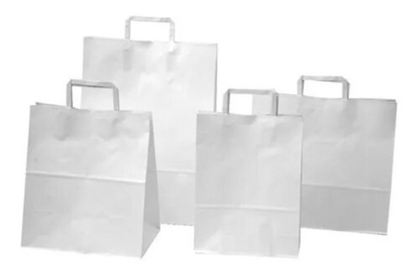 Bolsas Blancas  Premium Con Asas -  14x20x8 Cm - 200 Unid. 1