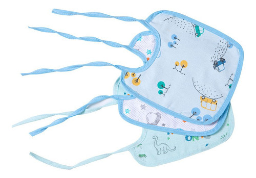 Kit Babador De Bebe Impermeável Flanelado Menino 3 U Algodão 0