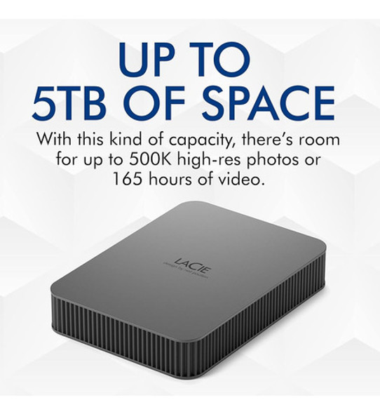 Disco Duro Externo Lacie Mobile Drive Secure De 4 Tb Disco D 1