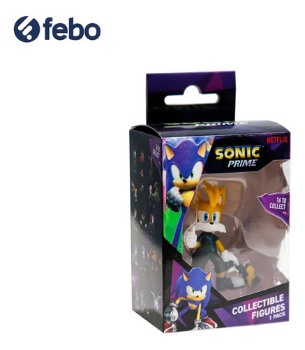 Mini Figura Sonic Llavero 6cm En Caja X1 Tails Febo 1