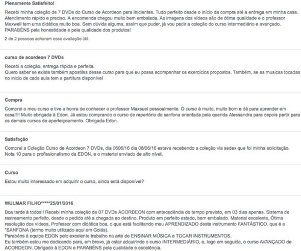 Curso Acordeon Sanfona Iniciante Em Dvd - 7 Dvds Edon 1